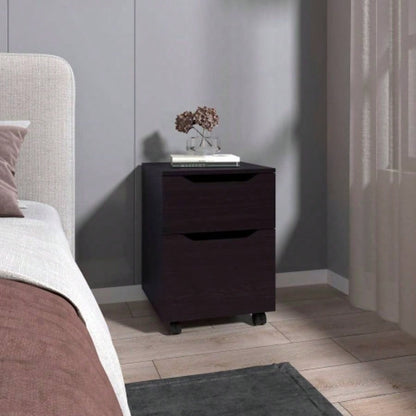 Nightstand, 1 Drawer, 4, Black