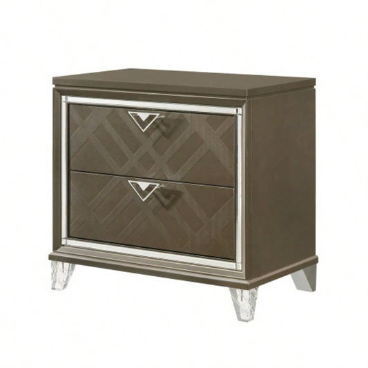 Skylar Dark Champagne Nightstand
