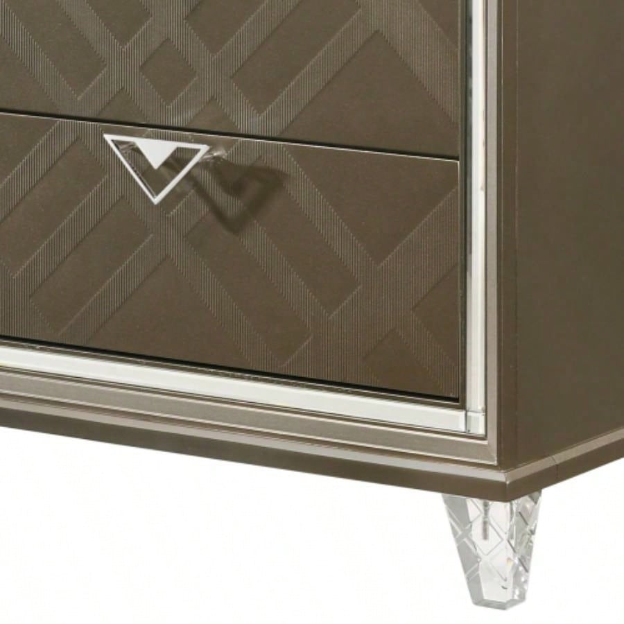 Skylar Dark Champagne Nightstand