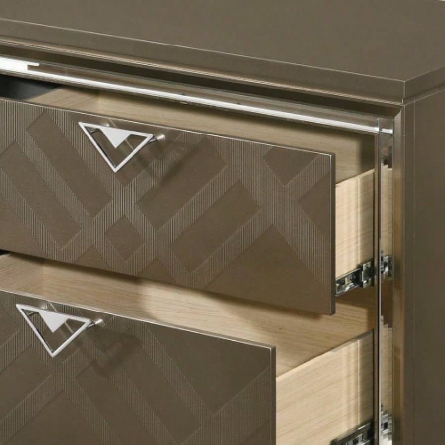 Skylar Dark Champagne Nightstand