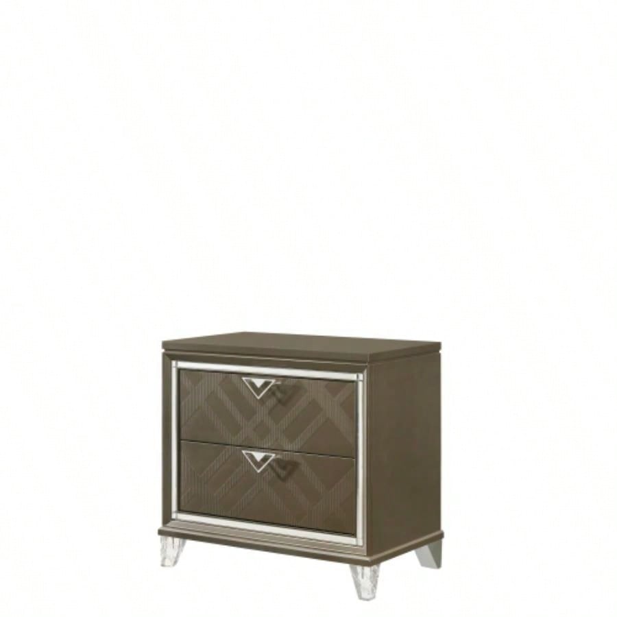Skylar Dark Champagne Nightstand