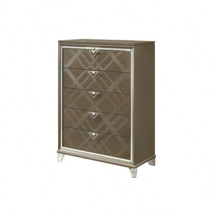 Skylar Dark Champagne Nightstand
