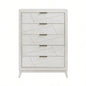 Antique White Nightstand with Drawers Modern Bedroom Furniture 1pc