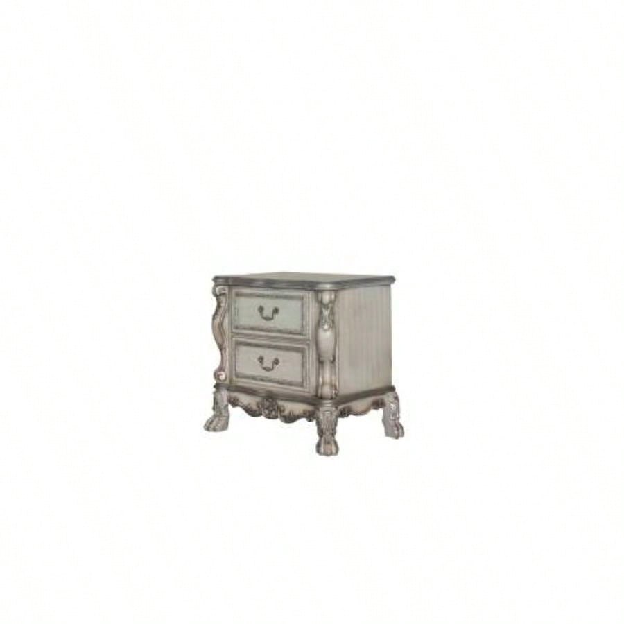 Dresden Vintage Bone White Nightstand
