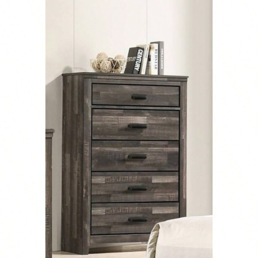 Contemporary 2 - Drawer Nightstand End Table Beige White Two Storage Drawers Bedroom Furniture