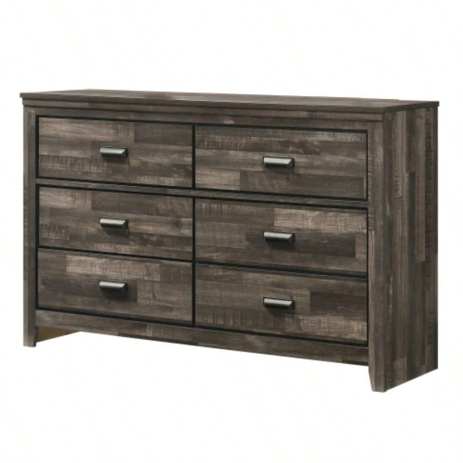 Contemporary 2 - Drawer Nightstand End Table Beige White Two Storage Drawers Bedroom Furniture