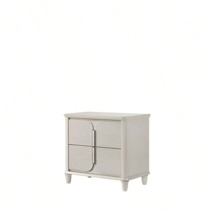 Laveda Pearl White Nightstand