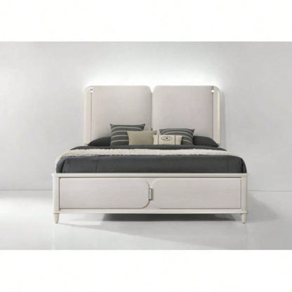 Laveda Pearl White Nightstand