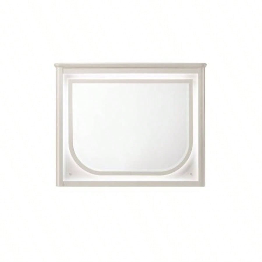 Laveda Pearl White Nightstand