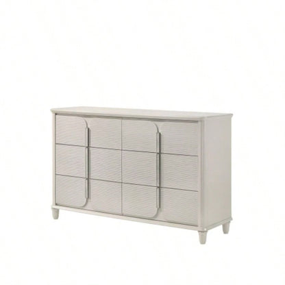 Laveda Pearl White Nightstand