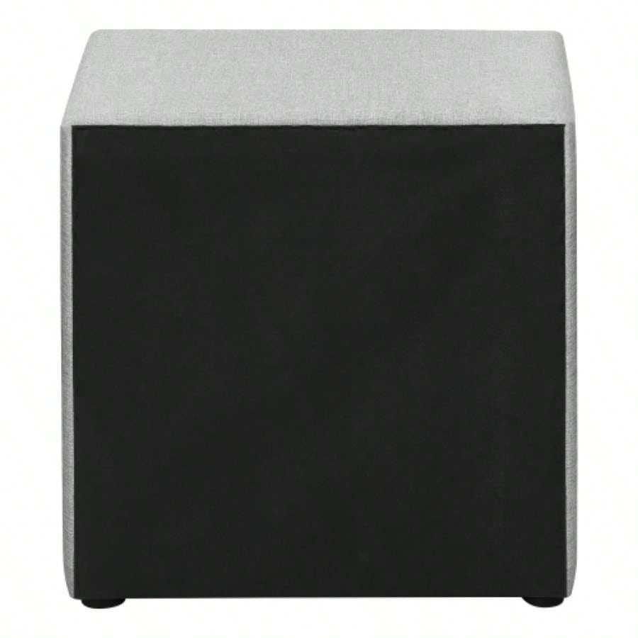 Nightstand, Nightstand, End, Side, Lamp, Storage Drawer, Bedroom, Upholstered, Linen Look, Transitional