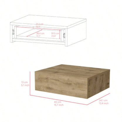 Nightstand Isola, Bedroom, Macadamia