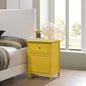Vibrant Yellow Casual Nightstand