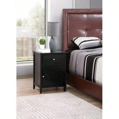 Vibrant Yellow Casual Nightstand
