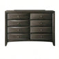 1Pc Contemporary 2 Drawer Nightstand End Table Jewelry Tray Brown Solid Wood Wooden Bedroom Furniture