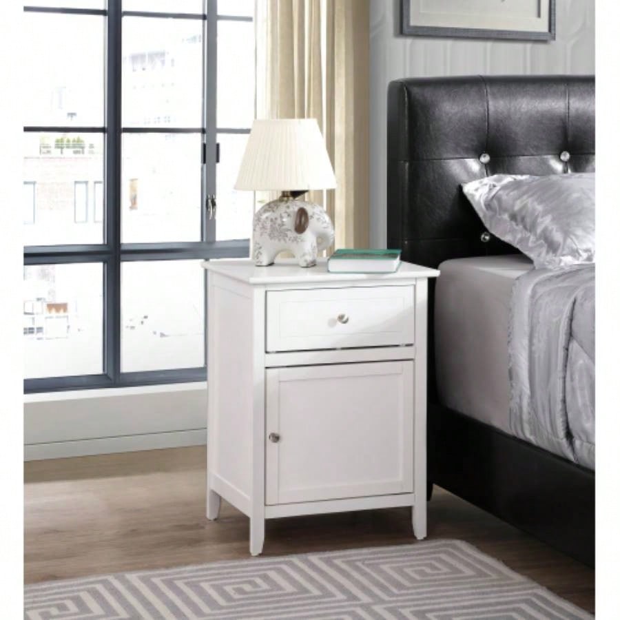 Vibrant Yellow Casual Nightstand