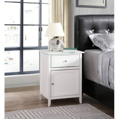 Vibrant Yellow Casual Nightstand