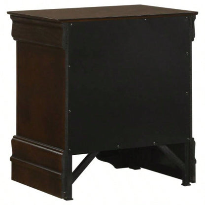 Demetra Cappuccino 2 - Drawer Nightstand with Bail Handle