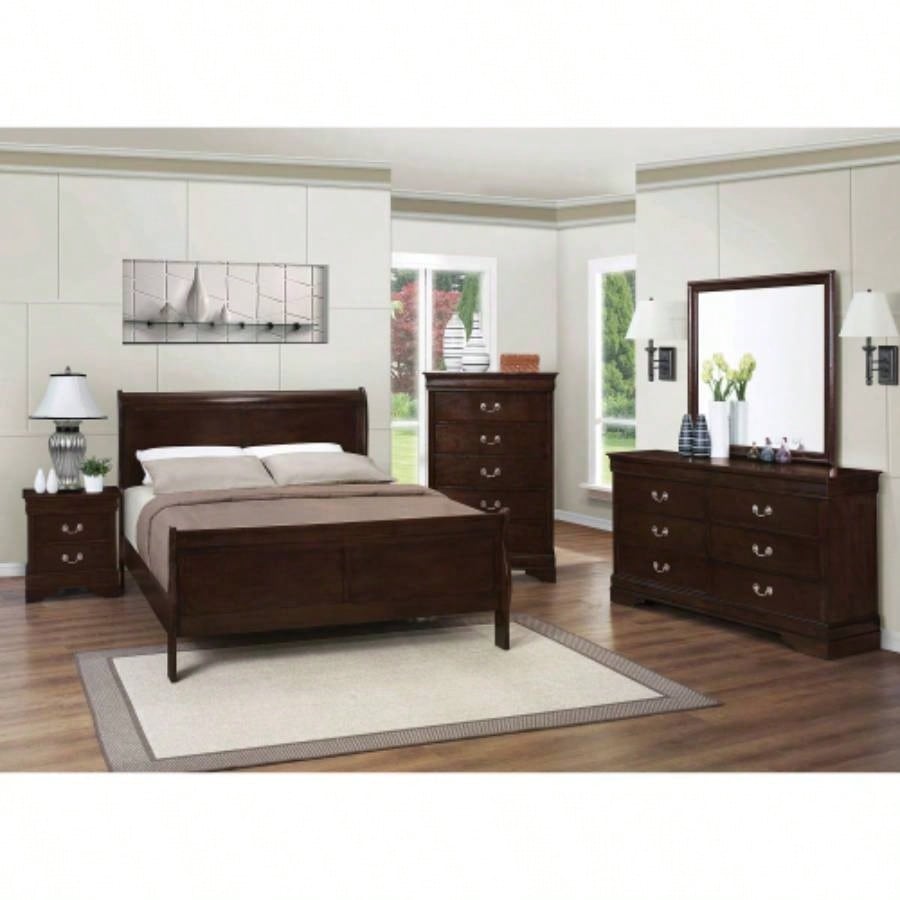 Demetra Cappuccino 2 - Drawer Nightstand with Bail Handle