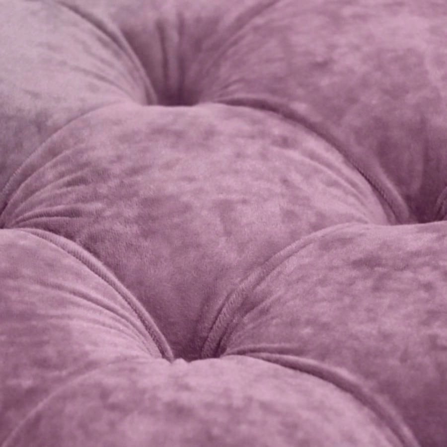 Purple Modern Velvet Upholstered Ottoman, Exquisite Small End Table, Soft Foot Stool, Dressing Makeup Chair, Comfortable Living Room, Bedroom, Entrance