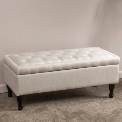 Storage Ottoman with Solid wood, Tufted Ottoman with Storage Living Room, Large End of Bed Ottomans, Modern Entryway Benches, Window Bedroom Benches Foot of Bed