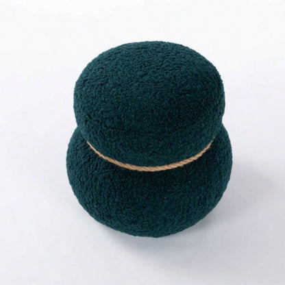 WKJ1Y Dark green snowman stool, body width 14.56 inches, round belly, playful cute, suitable any space