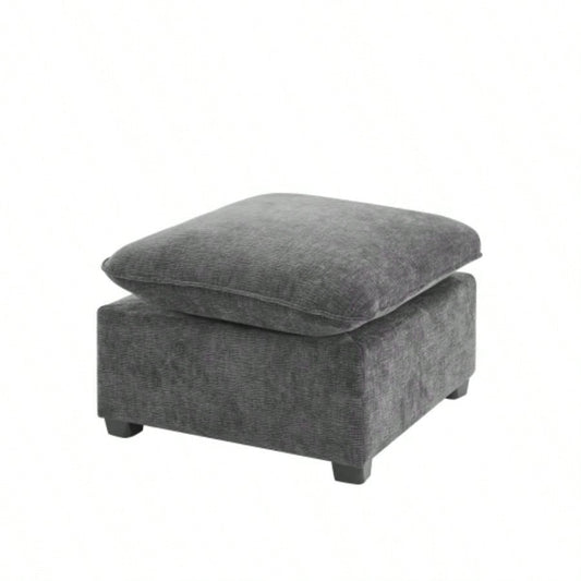 26*26 Ottoman Module Modular Sectional Sofa, Wide, Chenille, 2 Colors