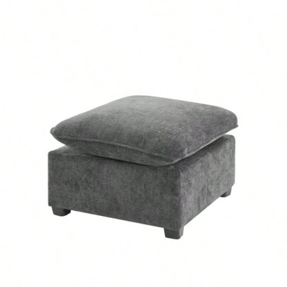 26*26 Ottoman Module Modular Sectional Sofa, Wide, Chenille, 2 Colors