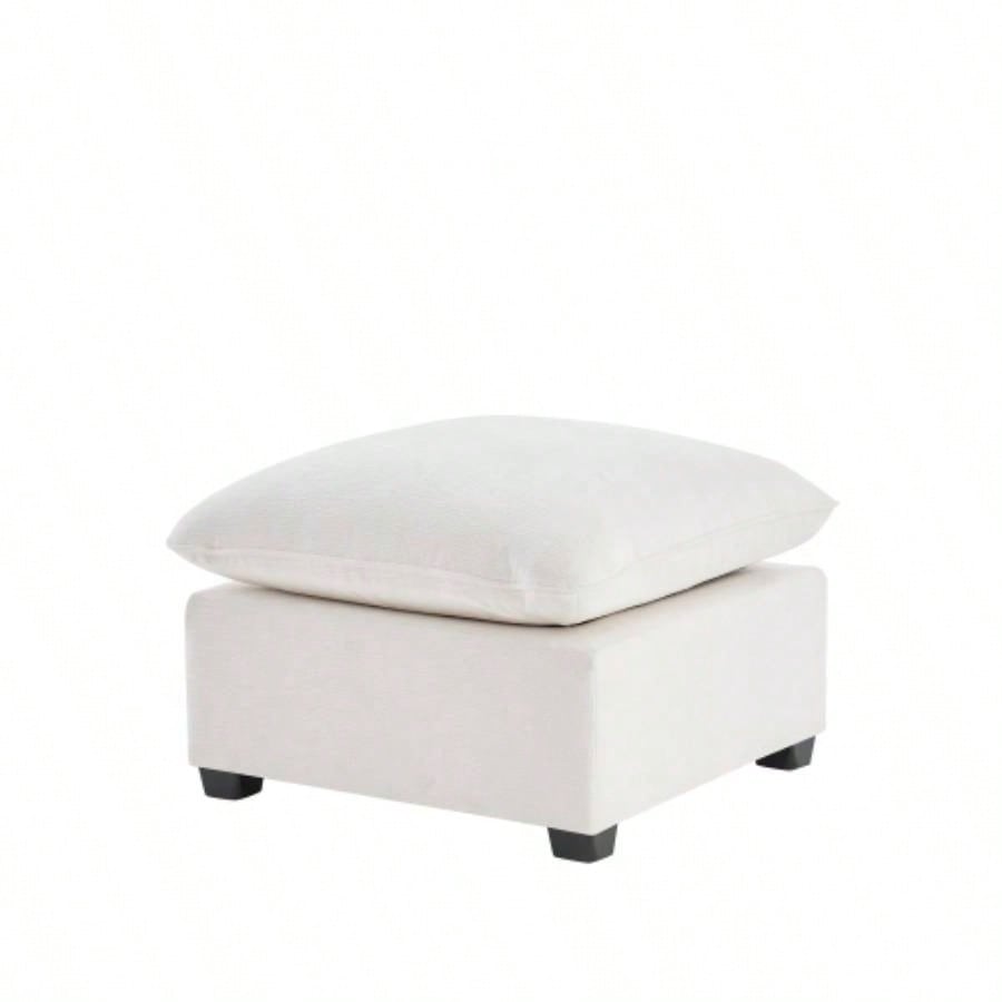 26*26 Ottoman Module Modular Sectional Sofa, Wide, Chenille, 2 Colors