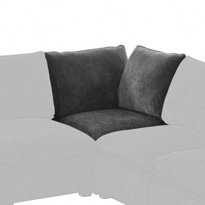 26*26 Ottoman Module Modular Sectional Sofa, Wide, Chenille, 2 Colors