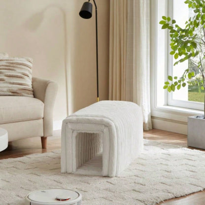 Ottoman Storage Pet Supplies Corduroy s nest to hide Living Room, Entryway and Bedroom