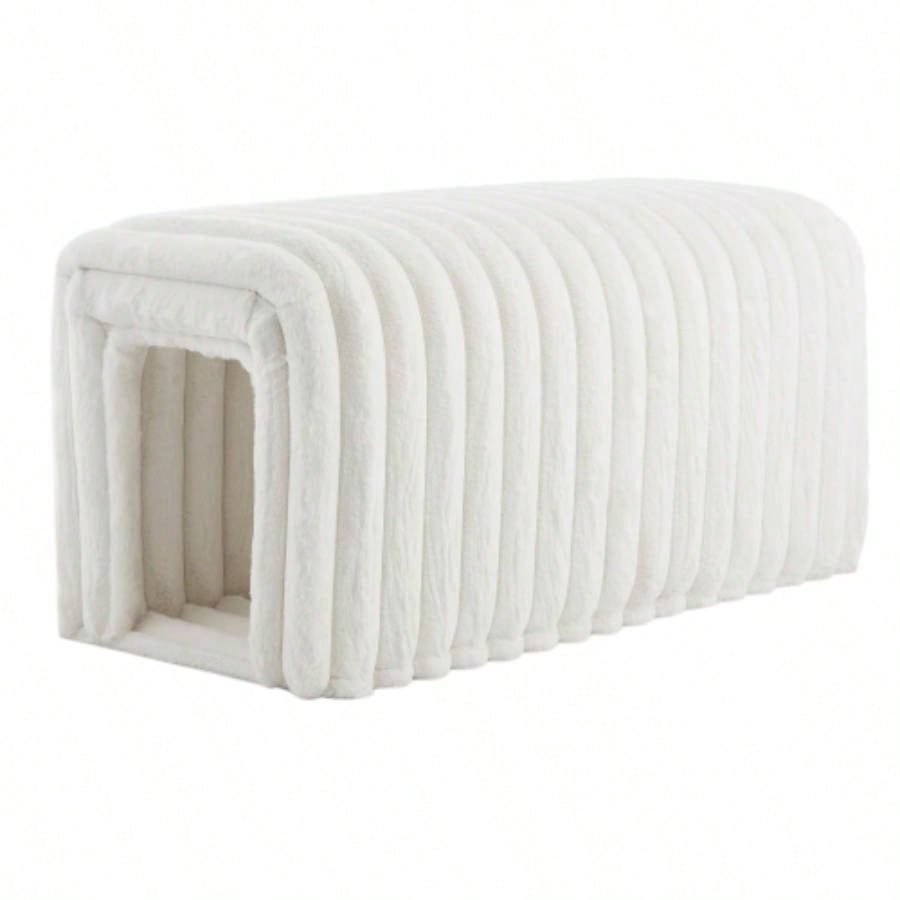 Ottoman Storage Pet Supplies Corduroy s nest to hide Living Room, Entryway and Bedroom
