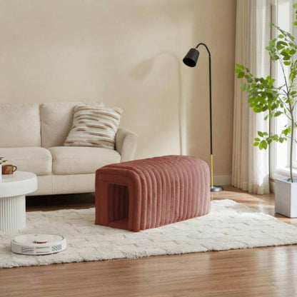 Ottoman Storage Pet Supplies Corduroy s nest to hide Living Room, Entryway and Bedroom