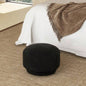 15 Mushroom Footstool Ottoman, Moss Green Fleeced Teddy