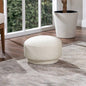 15 Mushroom Footstool Ottoman, Moss Green Fleeced Teddy