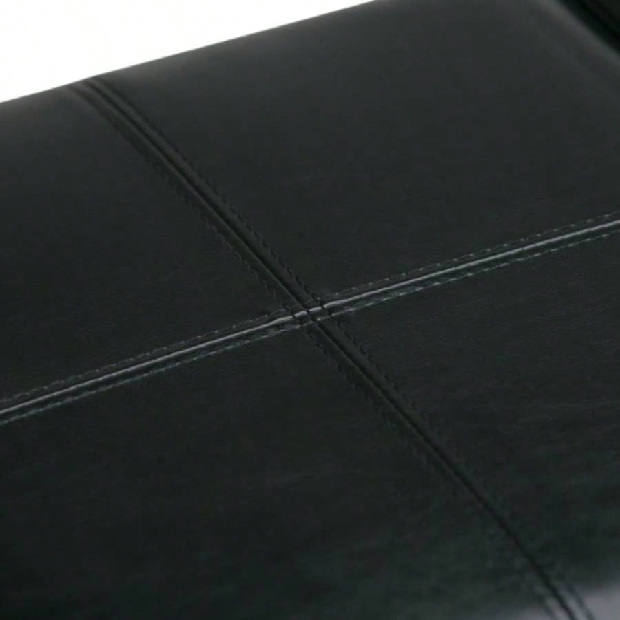 Avalon - Storage Ottoman - Midnight Black