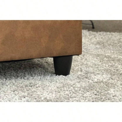 Sierra Faux Leather Ottoman