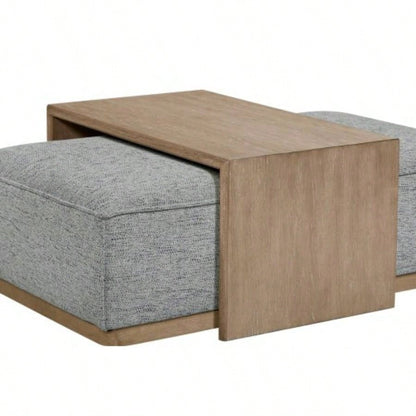 Ottoman Tray Table - Gray