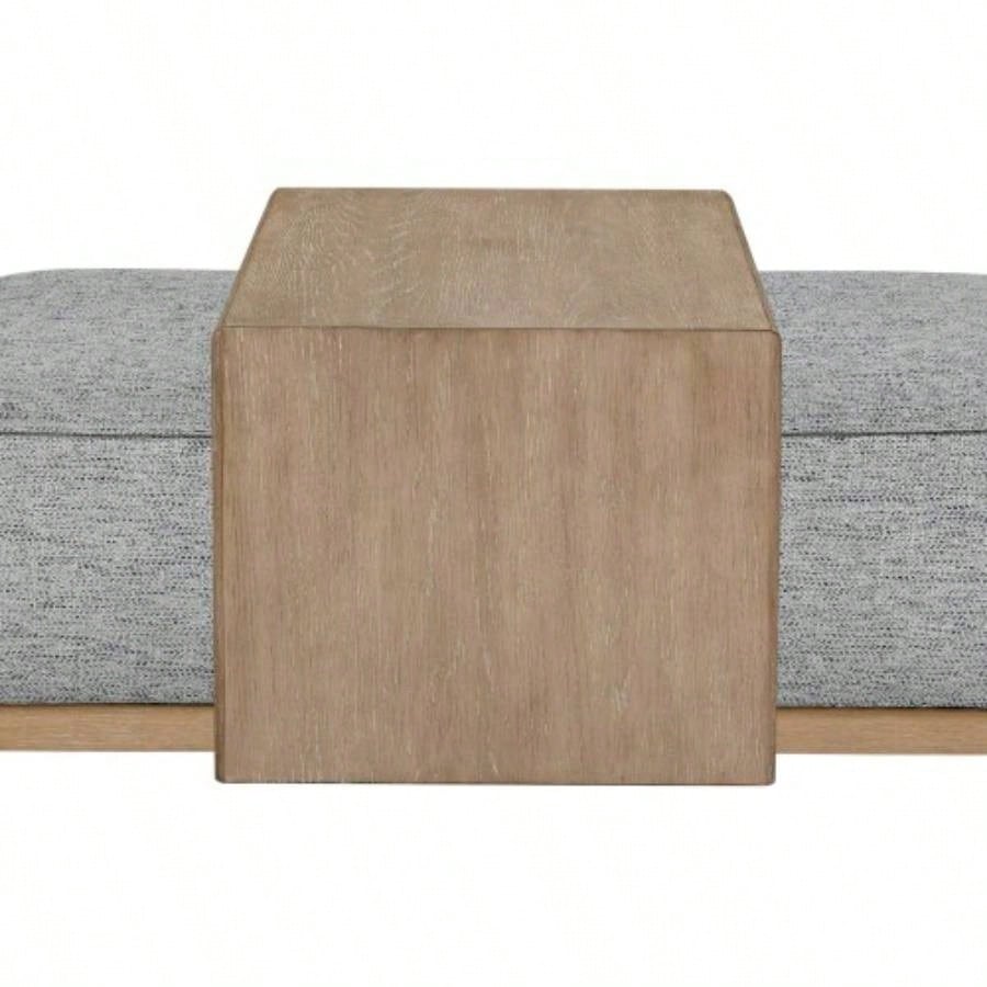 Ottoman Tray Table - Gray