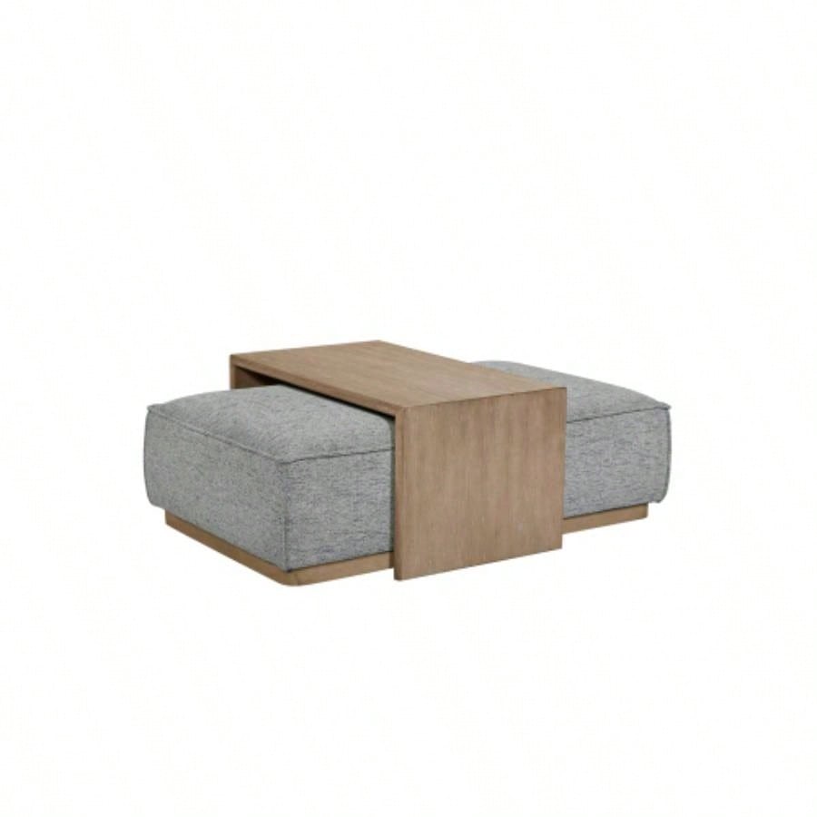 Ottoman Tray Table - Gray