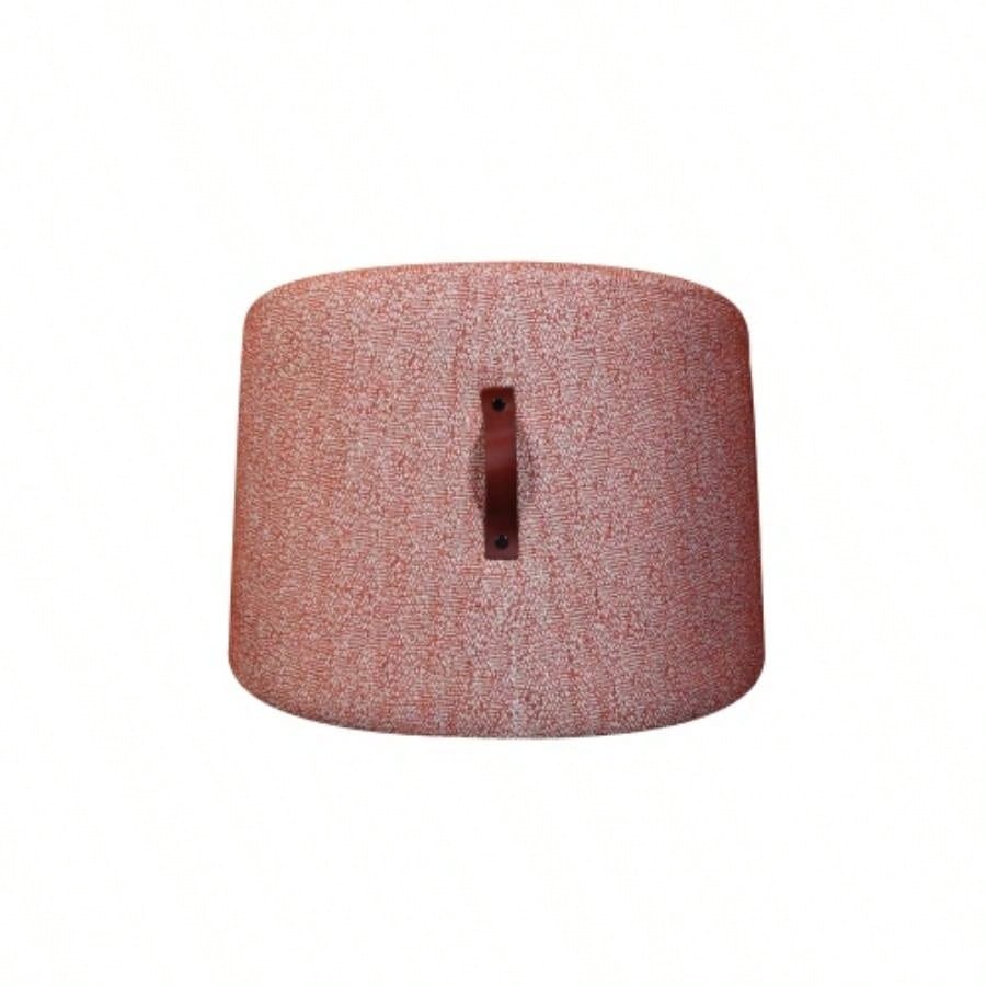 CRESCENT PUFF OTTOMAN - RED