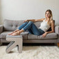 Modern Upholstered Velvet Sofa Stool Kids Stool Shoe Footrest Footstool Multifaceted Stool Ottoman Coffee Table Design Handicraft Decoration Living Room Bedroom, Beige+Gold