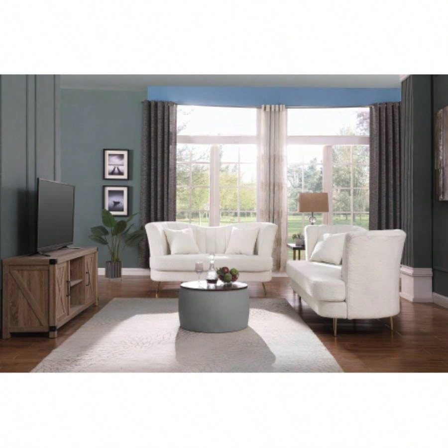 Video Round Ottoman Set with Storage, 2 in 1 combination, Round Coffee Table, Square Foot Rest Footstool Living Room Bedroom Entryway Office