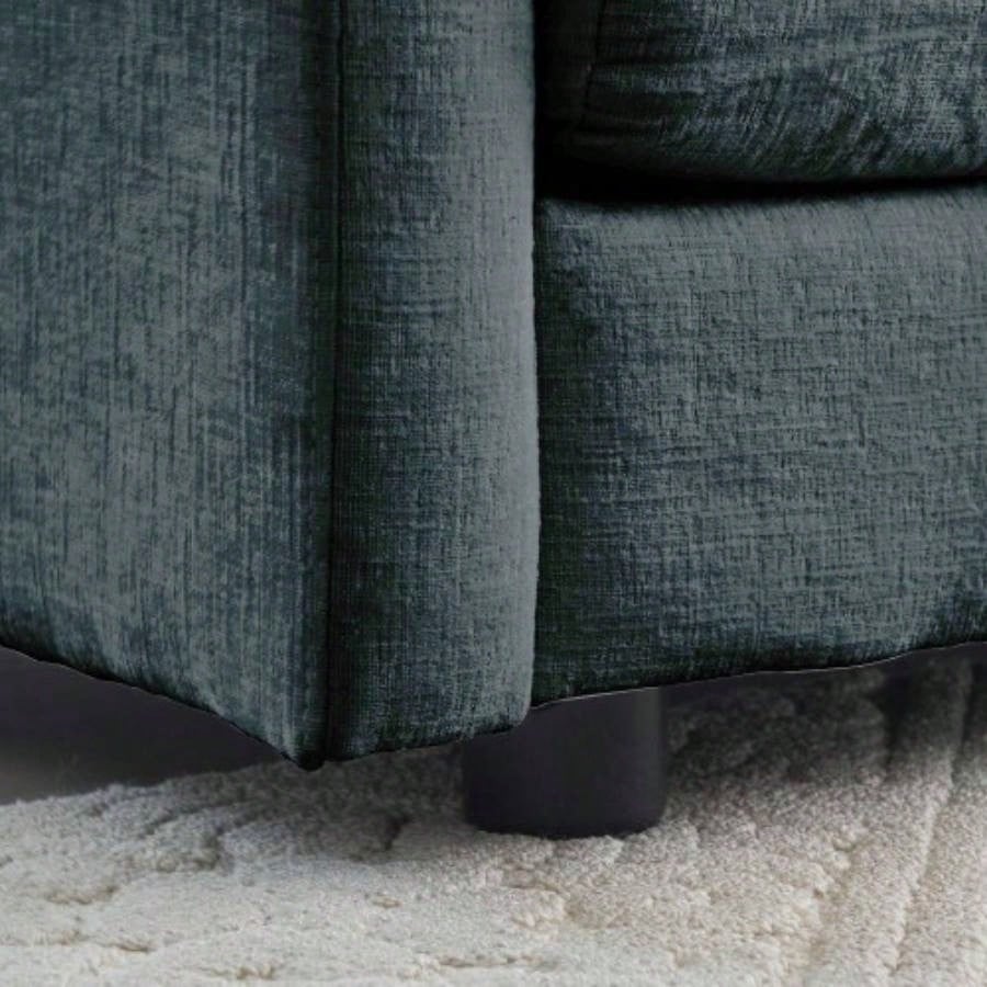 Chenille Fabric Ottomans Footrest to Combine with 2 Seater Sofa, 3 Seater Sofa and 4 Seater Sofa, Chenille