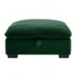 Corduroy Fabric Ottomans Footrest to Combine with 2 Seater Sofa, 3 Seater Sofa and 4 Seater Sofa, Bule Corduroy