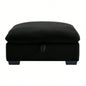 Corduroy Fabric Ottomans Footrest to Combine with 2 Seater Sofa, 3 Seater Sofa and 4 Seater Sofa, Bule Corduroy