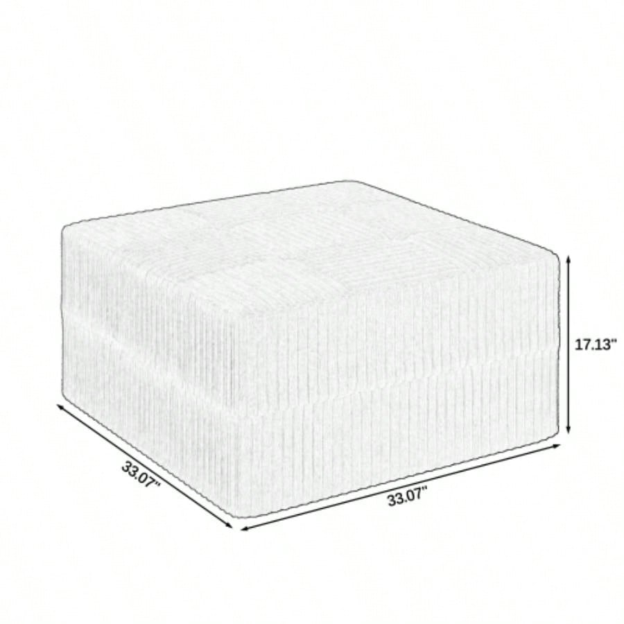 Ottoman sofa Compressed Sectional Sofa Modern Minimalist Style Corduroy Couch, Sleeper Sofa Living Room, Bedroom, Comfy Compressed Sofa Couch Space - Efficient Design -