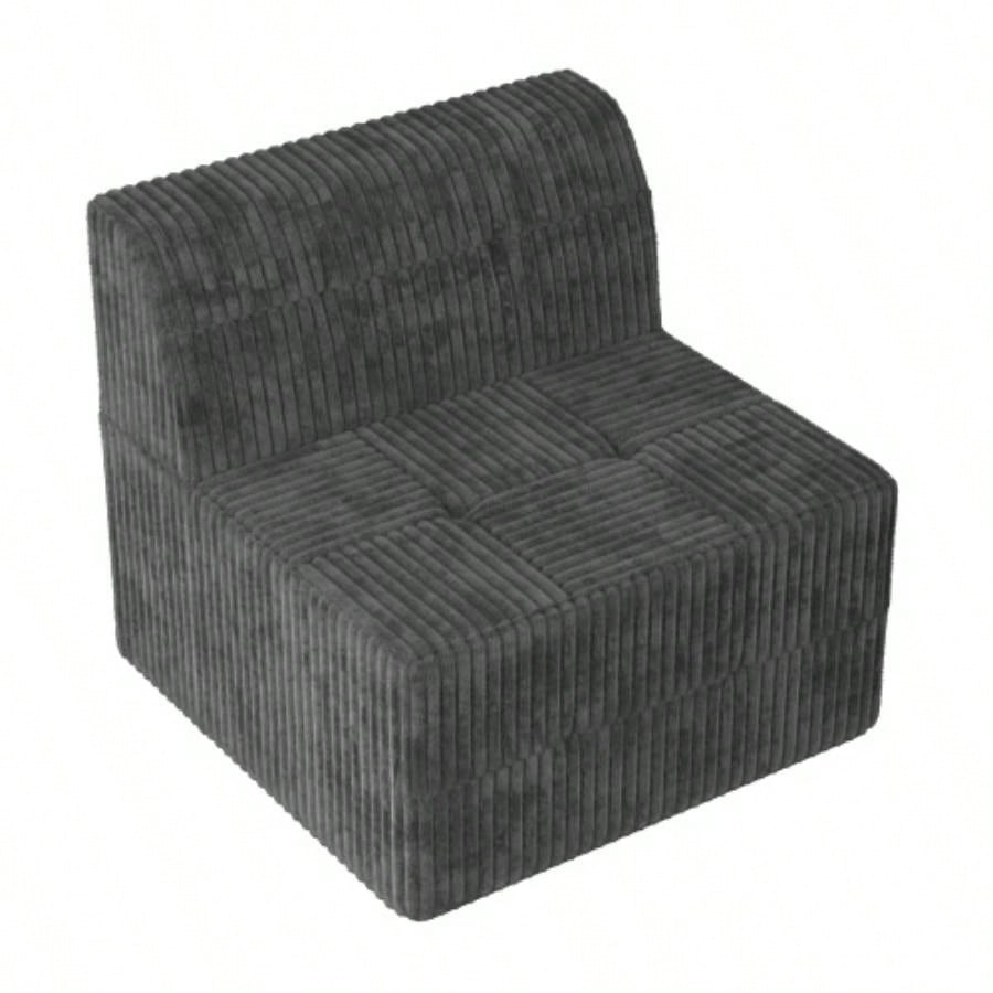 Ottoman sofa Compressed Sectional Sofa Modern Minimalist Style Corduroy Couch, Sleeper Sofa Living Room, Bedroom, Comfy Compressed Sofa Couch Space - Efficient Design -