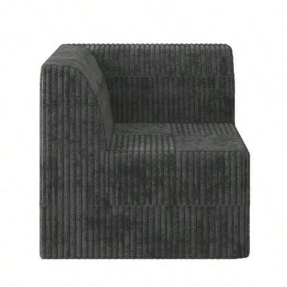 Ottoman sofa Compressed Sectional Sofa Modern Minimalist Style Corduroy Couch, Sleeper Sofa Living Room, Bedroom, Comfy Compressed Sofa Couch Space - Efficient Design -