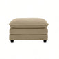 Ottoman Footstool in Corduroy Fabric, Can be Used with 2 Seater Sofas, 3 Seater Sofas and 4 Seater Sofas, Beige Corduroy Fabric